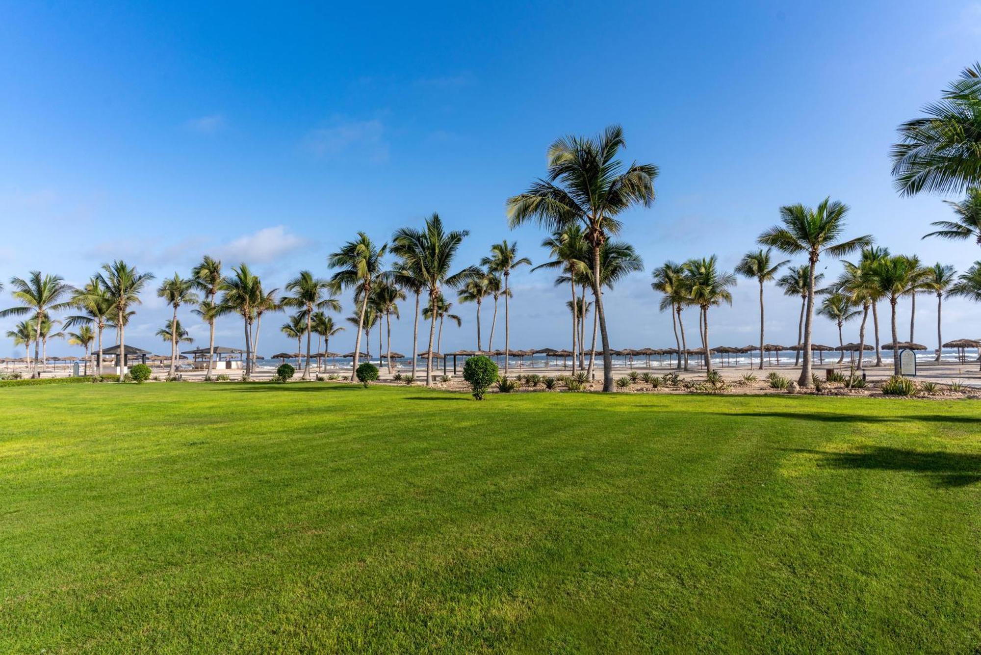 Salalah Rotana Resort Exterior photo View of the beach from the hotel